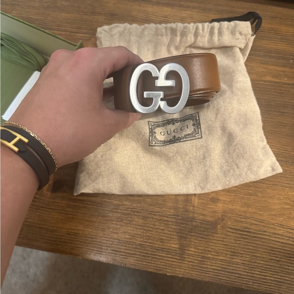 Gucci Tan Leather Belt Bag with Silver Buckle - Picture 1 of 3